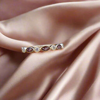 yellow gold clear birthstones custom garnet inclusion stones florence ashes rings