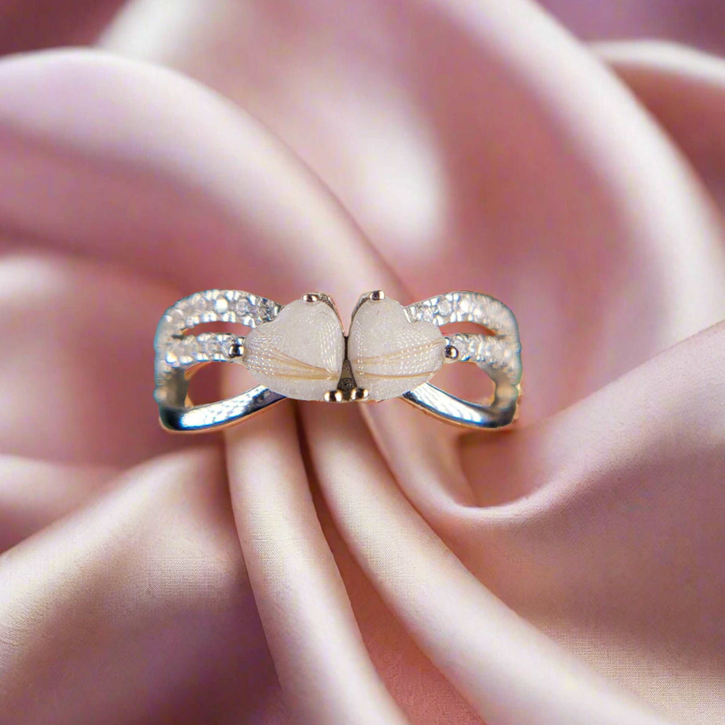 The Olivia Hearts Breastmilk Inclusion Ring – Cumbria Life Casting