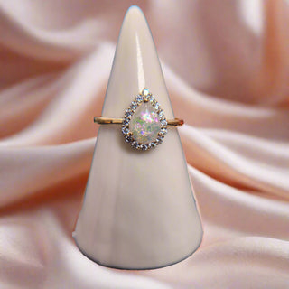 The Teardrop Sparkle Ashes Ring