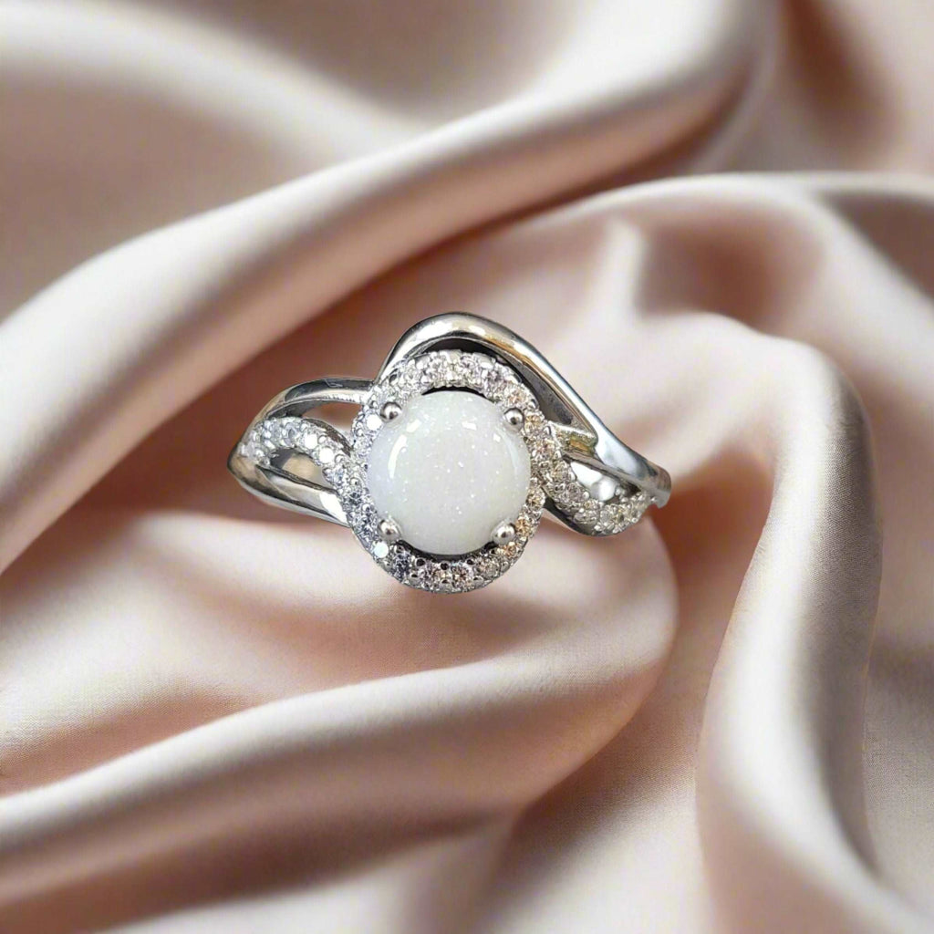The Cosmos Breastmilk Inclusion Ring – Cumbria Life Casting