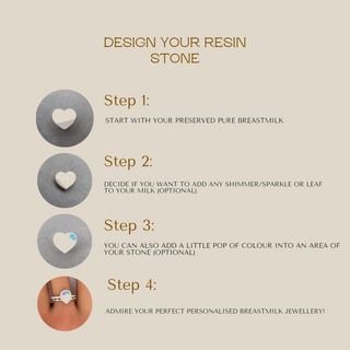 design your breastmilk resin jewellery