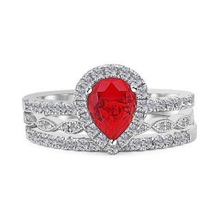 Cassandra Teardrop Ashes Ring – Memorial Jewellery in Sterling Silver or 9ct Gold, Stacker Style
