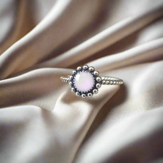 pink hue pearl shimmer  Lottie Breastmilk Inclusion Ring