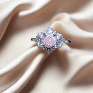 blush pink pearl The Delilah Ashes Inclusion Ring