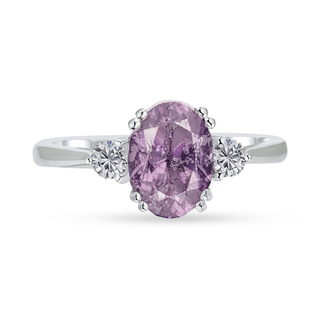 Maeve Ashes Inclusion Ring – Memorial Jewellery in Sterling Silver or Gold, Glass or Resin Stone