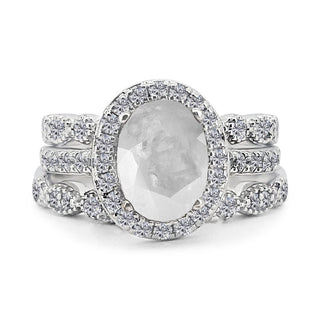 Glass breastmilk ring crystal clear glass