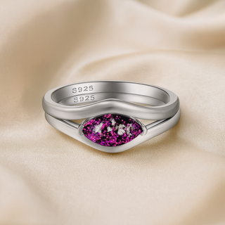 deep purple sparkle with ashes