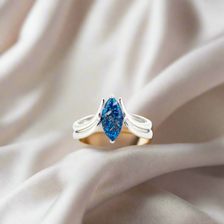 The Selene Ashes Inclusion Stacker Ring
