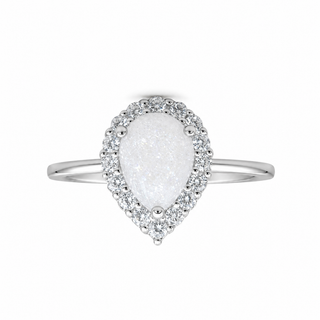 The Teardrop Sparkle Breast Milk Ring