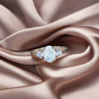 opal flakes Maeve Breastmilk Inclusion Ring