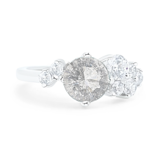 Cluster Ashes Inclusion Ring – Memorial Jewellery in Sterling Silver or 9ct Gold