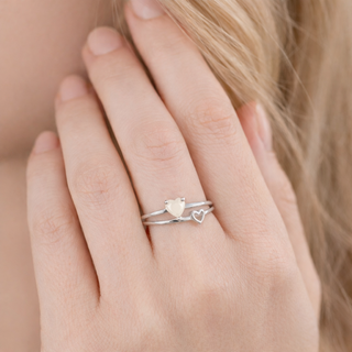 Tiny Heart Breastmilk Ring