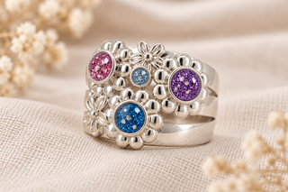 The Wildflower Ashes Inclusion Ring