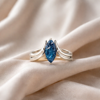 The Selene Ashes Inclusion Stacker Ring