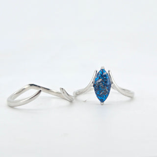 The Selene Ashes Inclusion Stacker Ring