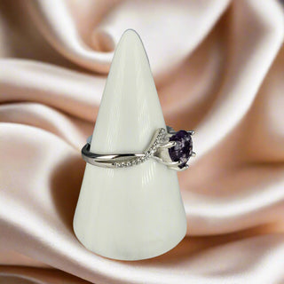side profile Wren Ashes Inclusion Ring