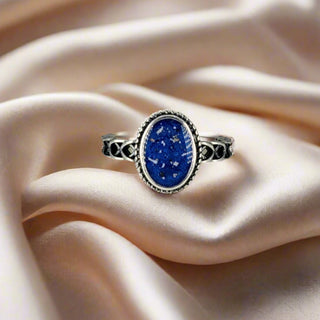 midnight blue pearl lillibet ashes memorial ring