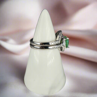 side profile Violet Stacker Breastmilk Inclusion Ring