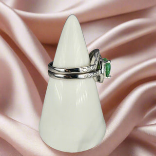 side profile Violet Stacker Ashes Inclusion Ring