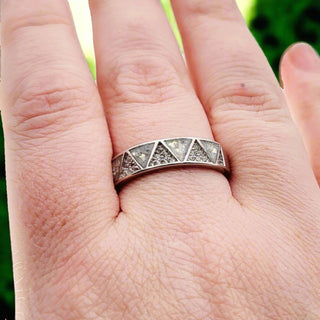 scale on hand Symmetry Ashes Ring